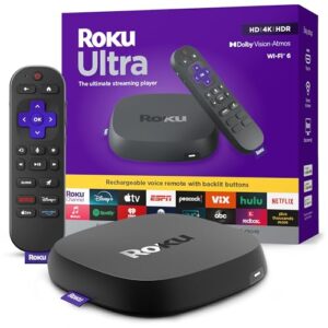 Roku Ultra 4K Streaming Player with Voice Remote